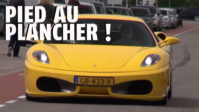 Une magnifique Ferrari F430 Giallo Modena envoie des accélérations spectaculaires