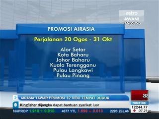 AirAsia tawar promosi 12 ribu tempat duduk