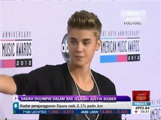 Dadah dijumpai dalam bas jelajah Justin Bieber