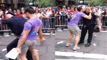 Un policier new-yorkais se met à danser pendant la Gay Pride