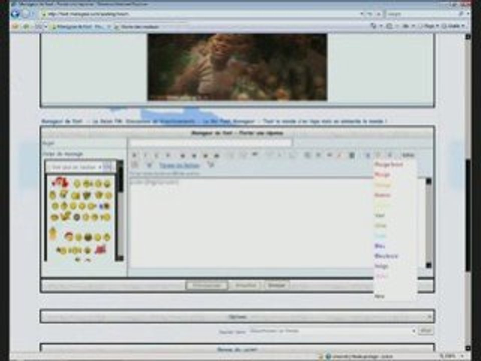 Tuto - Mettre de la couleur sur un forum