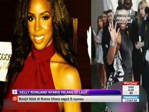 Kelly Rowland nyaris hilang di laut