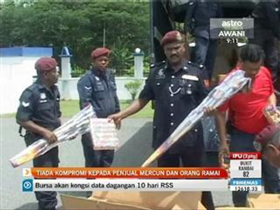 Tiada kompromi kepada penjual mercun