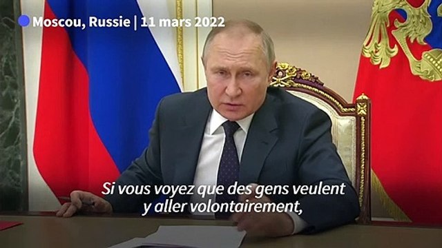 Poutine ordonne de faciliter l'envoi de combattants volontaires en Ukraine