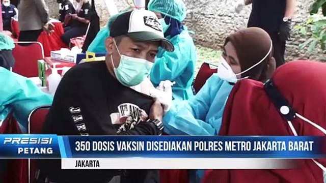 Polres Metro Jakarta Barat Menyelenggarakan Vaksinasi Massal di Gedung Baru Polres Metro Jakbar