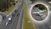 Un avion atterrit en urgence sur une autoroute