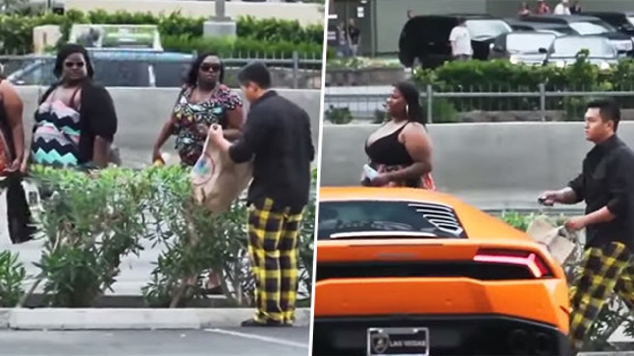 Il se fait passer pour un SDF devant ces filles, mais elles vont avoir une grosse surprise