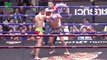 Muay Thaï : Un combattant met KO son adversaire d'un violent tornado kick