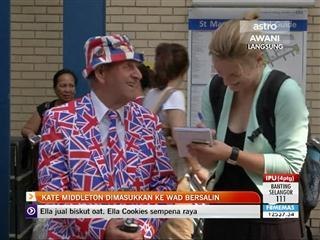 Kate Middleton dimasukkan ke wad bersalin