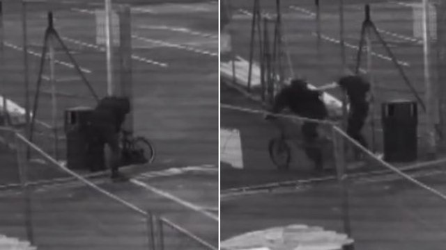 Il tente de voler un vélo et se fait sévèrement corriger par le propriétaire du deux-roues