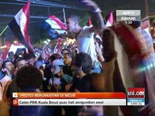 Protes berlanjutan di Mesir