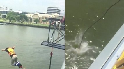 Son saut à l'élastique ne s'est pas passé comme prévu