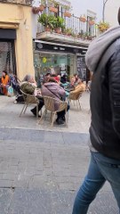Many People on the Street of Sitges