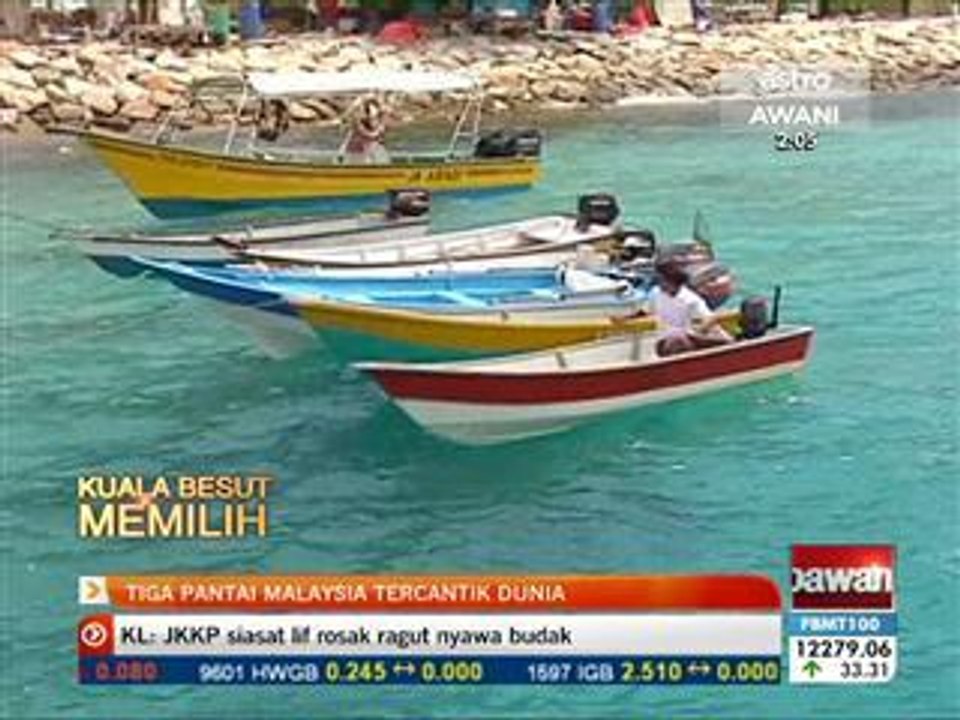 Tiga pantai Malaysia tercantik dunia