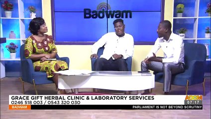 Grace Gift Herbal Clinic and Laboratory Services - Badwam Afisem on Adom TV (11-3-22)