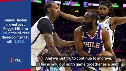 Nets beat Sixers on difficult night for Harden