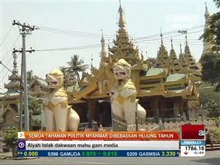 Semua tahanan politik Myanmar dibebas hujung tahun