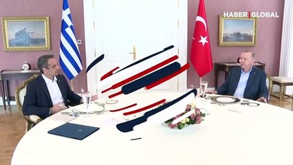 Cumhurbaşkanı Erdoğan, Miçotakis'i kabul etti