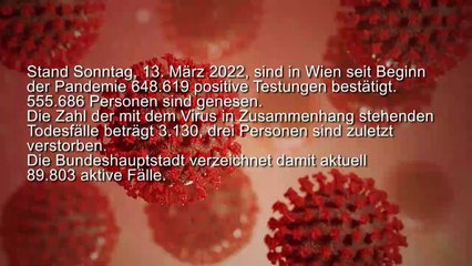 Corona News Wien Stand 13.03.2022