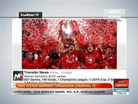 Sah! Steven Gerrard tinggalkan Liverpool FC