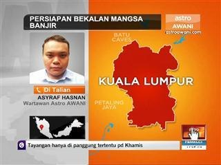 Persiapan bekalan mangsa banjir