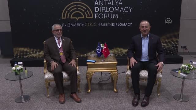Çavuşoğlu, Karayip Devletleri Birliği Genel Sekreteri Rodolfo Sabonge ile görüştü