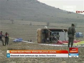 Nahas belon panas: Warga Malaysia cedera