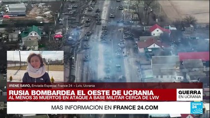 Informe desde Lviv: autoridades reportan al menos 35 muertos en ataque a base militar