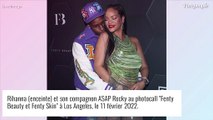 Rihanna enceinte : décolleté osé, paillettes et large ventre nu... Nouveau look de grossesse bluffant !