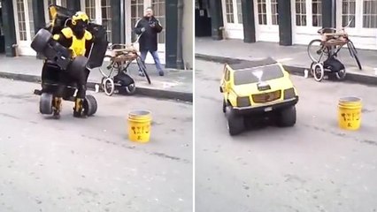 C'est le meilleur déguisement Transformers que vous ayez jamais vu