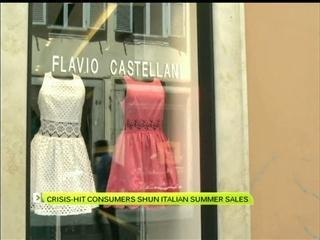 Crisis-hit consumers shun Italian summer sales