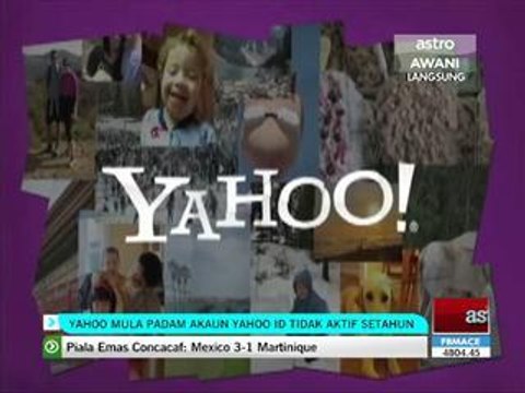 Yahoo mula padam akaun Yahoo ID tidak aktif setahun