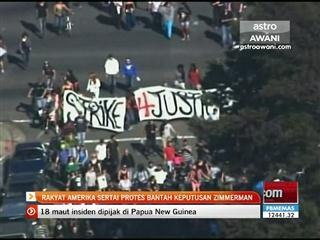 Rakyat Amerika sertai protes bantah keputusan Zimmerman