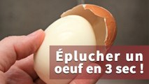 Comment éplucher un oeuf dur rapidement ?