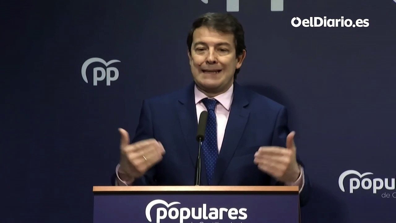 Mañueco expresa "sorpresa" por las palabras de Casado ante el PPE sobre los acuerdos con Vox