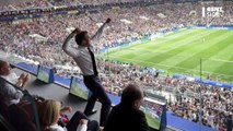 Emmanuel Macron : le but sur penalty (au centre) inscrit par le président