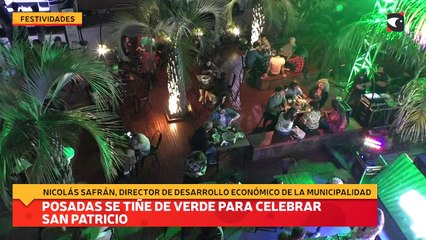 Posadas se tiñe de verde para celebrar San Patricio