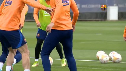 El Barça ya prepara el encuentro de liga ante el Osasuna