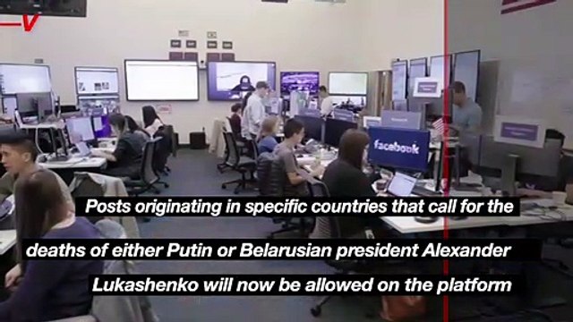 Facebook Will Now Allow ‘Violent Speech’ If Regarding Vladimir Putin or Russian Military