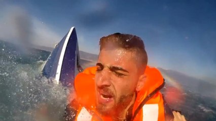Le sauvetage héroïque d'un réfugié syrien naufragé en Méditerranée