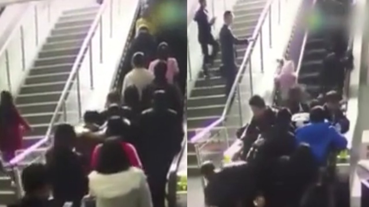 Chine : un escalator se met à fonctionner dans le mauvais sens