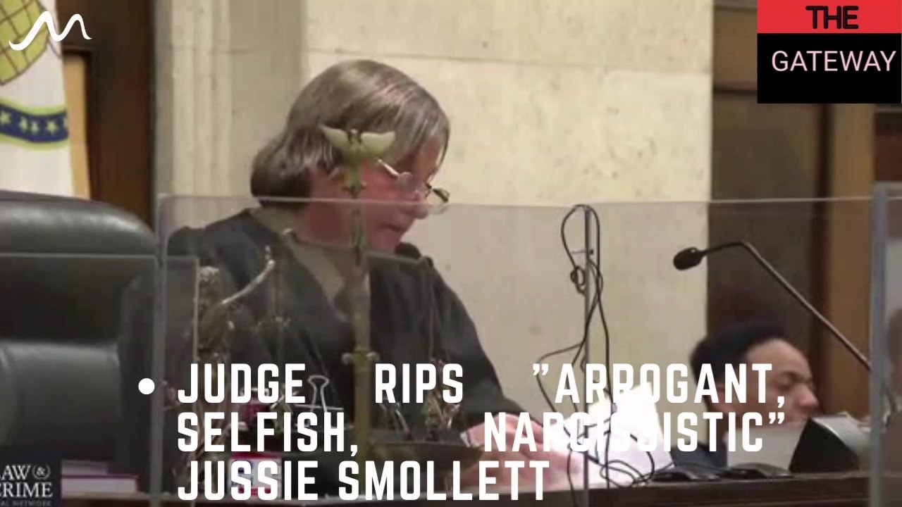 Judge RIPS "Arrogant, Selfish, Narcissistic" Jussie Smollett