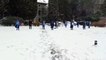 Boğaziçili akademisyenler kar altında nöbete devam etti