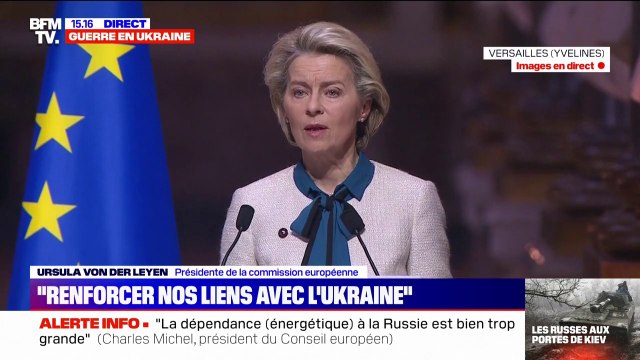 Ursula Von der Leyen: L'avenir de l'Ukraine, de l'Union européenne et de nos démocraties s'écrit en ce moment