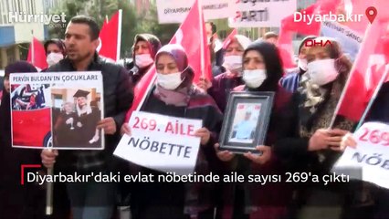 Diyarbakır'daki evlat nöbetinde aile sayısı 269'a çıktı