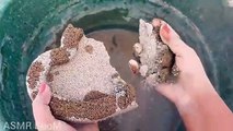 Gritty Sand Cement Hearts Water Crumbles Satisfying Cr: ASMR BooM❤