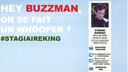 McDonald's vs Burger King : un étudiant profite du buzz pour réaliser un CV très original