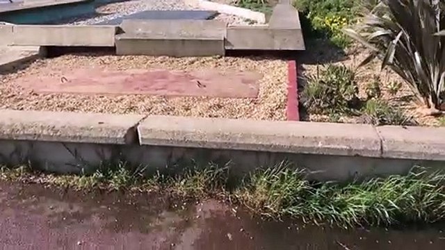 Water leaking from a water feature that's not in use