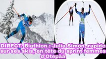 DIRECT Biathlon: Julia Simon, Rapide Sur Ses Skis, En Tête Du Sprint Femmes D’Otepää - Biathlon 2022