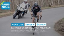 L'attaque de Søren Kragh Andersen / Søren Kragh Andersen attacks - Étape 6 / Stage 6 - #ParisNice2022